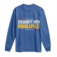 Solidarity With Minneapolis Long Sleeve Shirt Minnesota Community Support Gift