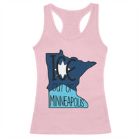 Ice Out Of Minneapolis Racerback Tank Top Minnesota Community Support Gift