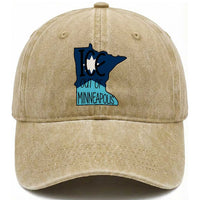 Ice Out Of Minneapolis Washed Cotton Baseball Cap Minnesota Community Support Gift