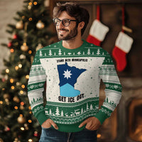 Stand With Minneapolis Ugly Christmas Sweater Social Justice Support