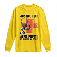 Justice For Alex Pretti Long Sleeve Shirt Minneapolis Support Gift