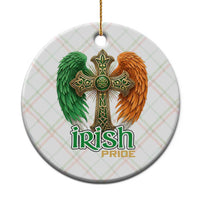 Irish Pride Celtic Cross Ceramic Ornament Christian Gift