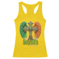 Irish Pride Celtic Cross Racerback Tank Top Christian Gift