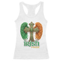 Irish Pride Celtic Cross Racerback Tank Top Christian Gift