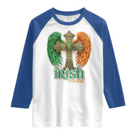 Irish Pride Celtic Cross Raglan Shirt Christian Gift