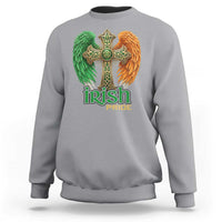Irish Pride Celtic Cross Sweatshirt Christian Gift