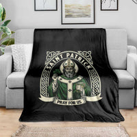 Saint Patrick Pray For Us Throw Blanket St Patricks Day Religious Gift