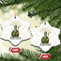 Saint Patrick Ora Pro Nobis Ceramic Ornament Irish Christian Prayer