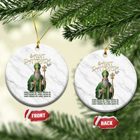 Saint Patrick Ora Pro Nobis Ceramic Ornament Irish Christian Prayer