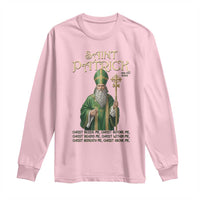 Saint Patrick Ora Pro Nobis Long Sleeve Shirt Irish Christian Prayer