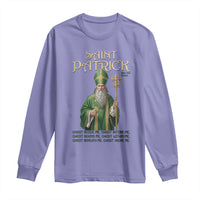 Saint Patrick Ora Pro Nobis Long Sleeve Shirt Irish Christian Prayer