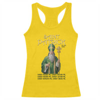 Saint Patrick Ora Pro Nobis Racerback Tank Top Irish Christian Prayer