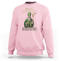 Saint Patrick Ora Pro Nobis Sweatshirt Irish Christian Prayer
