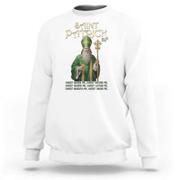 Saint Patrick Ora Pro Nobis Sweatshirt Irish Christian Prayer