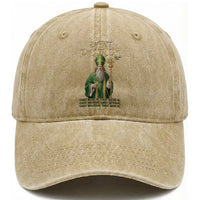 Saint Patrick Ora Pro Nobis Washed Cotton Baseball Cap Irish Christian Prayer