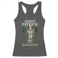 Saint Patrick Breastplate Prayer Racerback Tank Top Irish Christian Gift