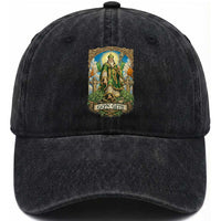 Funny Saint Patrick Go'n Git Snake Washed Cotton Baseball Cap St Patricks Day