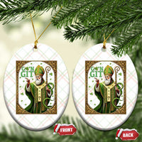 Saint Patrick Go'n Git Ceramic Ornament Funny St Patricks Day Snake Legend