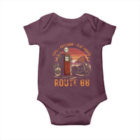 Vintage Route Highway 66 Gas Pump Baby Onesie Fuel Freedom Flat Roads