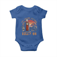 Vintage Route Highway 66 Gas Pump Baby Onesie Fuel Freedom Flat Roads