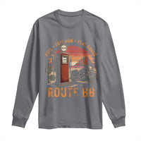 Vintage Route Highway 66 Gas Pump Long Sleeve Shirt Fuel Freedom Flat Roads