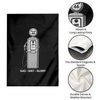 Route Highway 66 Americana Road Trip Garden Flag Gas Grill Glory