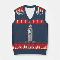 Route Highway 66 Americana Road Trip V-Neck Knit Sweater Vest Gas Grill Glory
