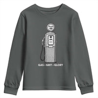 Route Highway 66 Americana Road Trip Youth Sweatshirt Gas Grill Glory