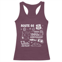 Route Highway 66 100th Anniversary Racerback Tank Top The Mother Road Centennial