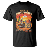 Funny Route Highway 66 Biker Skeleton T Shirt Road To Adventure