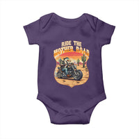 Funny Route Highway 66 Goose Biker Baby Onesie Ride The Mother Road