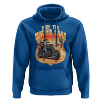Funny Route Highway 66 Goose Biker Hoodie Ride The Mother Road