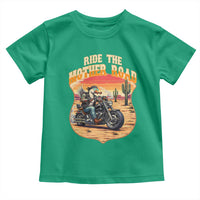 Funny Route Highway 66 Goose Biker Toddler T Shirt Ride The Mother Road