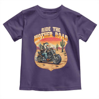 Funny Route Highway 66 Goose Biker Toddler T Shirt Ride The Mother Road