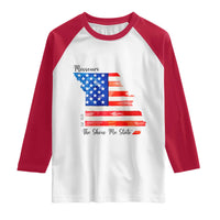 The Show Me State Est 1821 Raglan Shirt Proud Missourian Gift