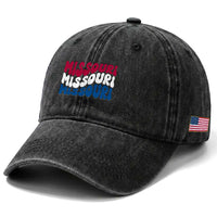 The Show Me State Pride Washed Cotton Baseball Cap Gift For Missouri Lovers