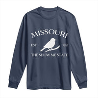Vintage Blue Bird Missouri Long Sleeve Shirt The Show Me State Pride
