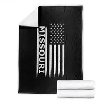 USA Flag Missouri State Pride Throw Blanket Missourian Pride