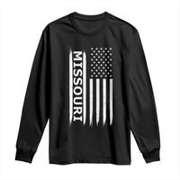 USA Flag Missouri State Pride Long Sleeve Shirt Missourian Pride