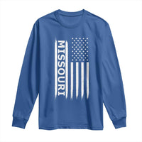 USA Flag Missouri State Pride Long Sleeve Shirt Missourian Pride