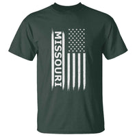 USA Flag Missouri State Pride T Shirt Missourian Pride