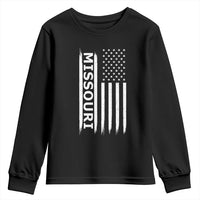 USA Flag Missouri State Pride Youth Sweatshirt Missourian Pride