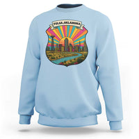 Route Highway 66 Tulsa Oklahoma Sweatshirt Mother Road Travel Gift