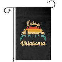 Vintage Tulsa Oklahoma Pride Garden Flag Proud Oklahoman Gift