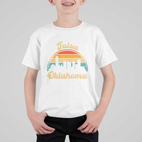 Vintage Tulsa Oklahoma Pride T Shirt For Kid Proud Oklahoman Gift