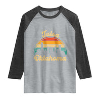 Vintage Tulsa Oklahoma Pride Raglan Shirt Proud Oklahoman Gift
