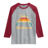 Vintage Tulsa Oklahoma Pride Raglan Shirt Proud Oklahoman Gift