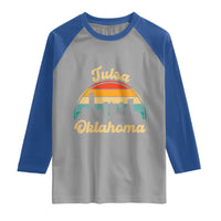 Vintage Tulsa Oklahoma Pride Raglan Shirt Proud Oklahoman Gift