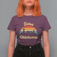 Vintage Tulsa Oklahoma Pride T Shirt For Women Proud Oklahoman Gift