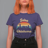 Vintage Tulsa Oklahoma Pride T Shirt For Women Proud Oklahoman Gift